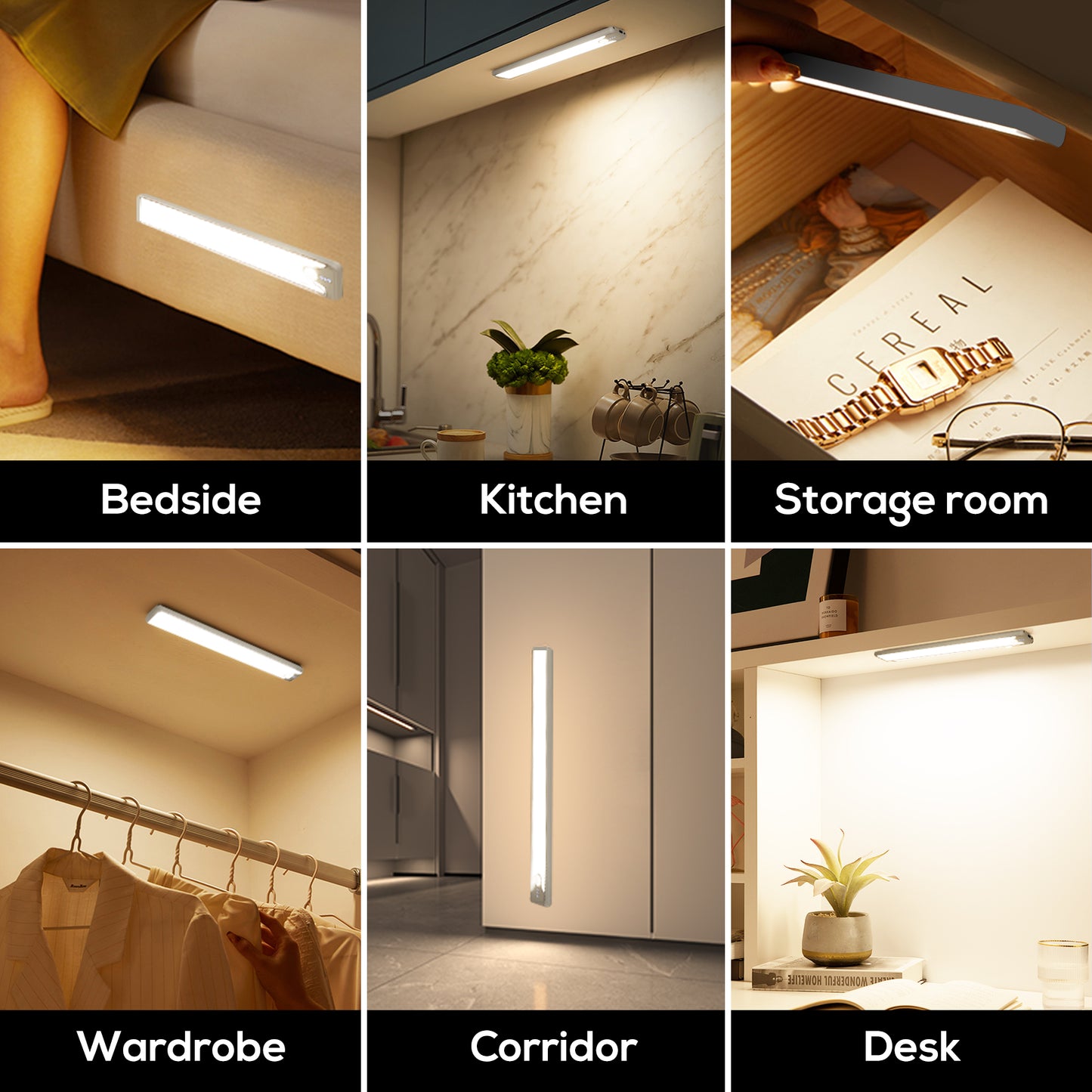 Smart wardrobe shoe cabinet cabinet light LED human body sensor light aisle porch small night light