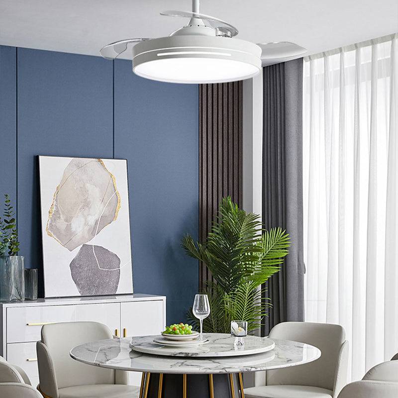 Homelist Invisible fan lamp light luxury ceiling fan lamp household integrated modern simple bedroom living room dining room electric fan hanging lamp - Homelist