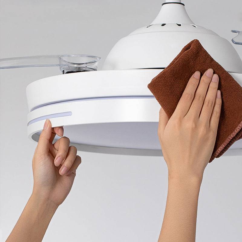 Homelist Invisible fan lamp light luxury ceiling fan lamp household integrated modern simple bedroom living room dining room electric fan hanging lamp - Homelist