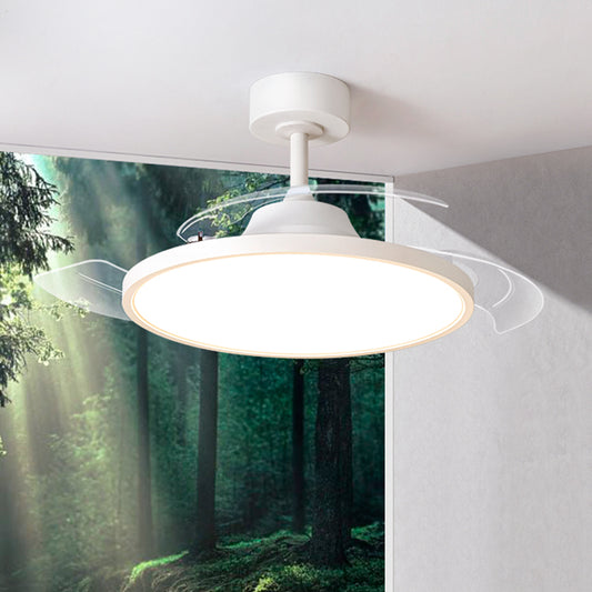 Homelist Full-spectrum eye-protection modern minimalist invisible bedroom dining room fan lamp integrated ceiling fan light.