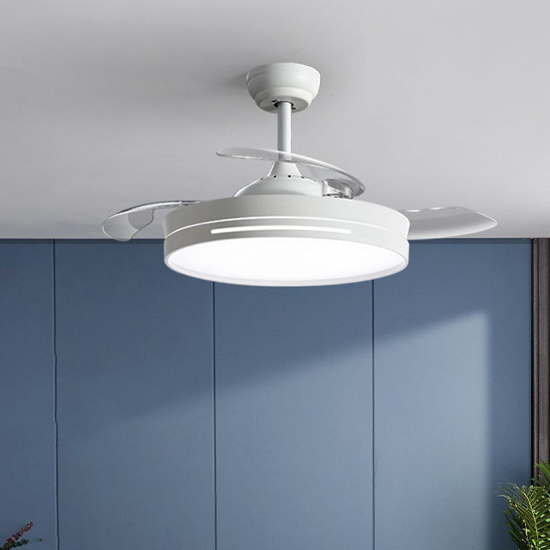 Homelist Invisible fan lamp light luxury ceiling fan lamp household integrated modern simple bedroom living room dining room electric fan hanging lamp - Homelist