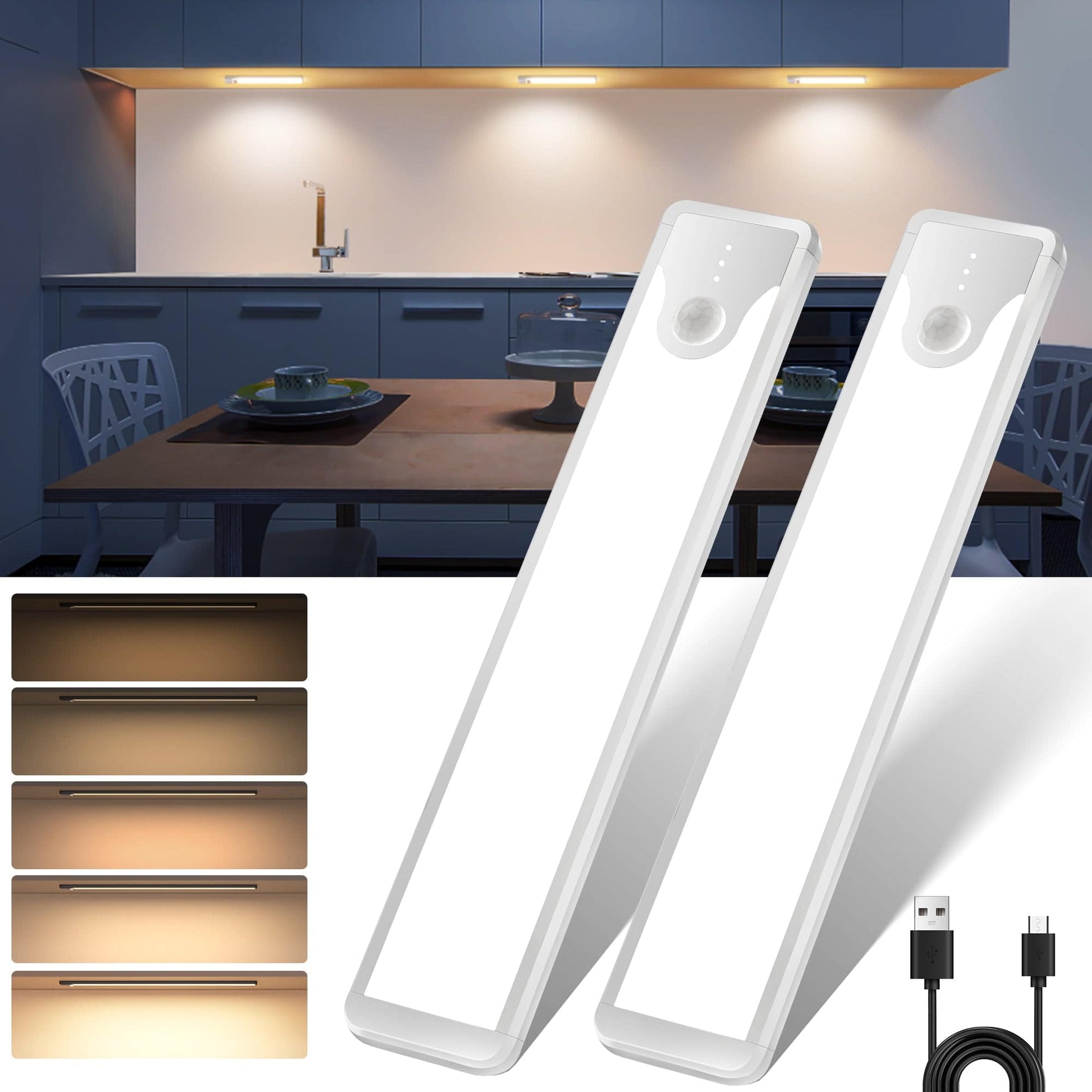 Homelist Under Cabinet Light, Wireless Under Cabinet Lighting Motion S