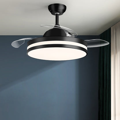 Homelist Invisible fan lamp light luxury ceiling fan lamp household integrated modern simple bedroom living room dining room electric fan hanging lamp - Homelist