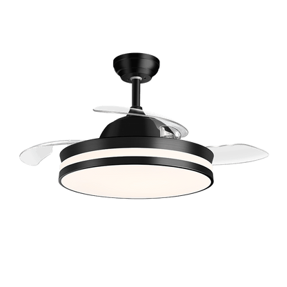 Homelist Invisible fan lamp light luxury ceiling fan lamp household integrated modern simple bedroom living room dining room electric fan hanging lamp - Homelist