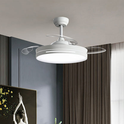 Invisible fan lamp light luxury ceiling fan lamp household integrated modern simple bedroom living room dining room electric fan hanging lamp - Homelist